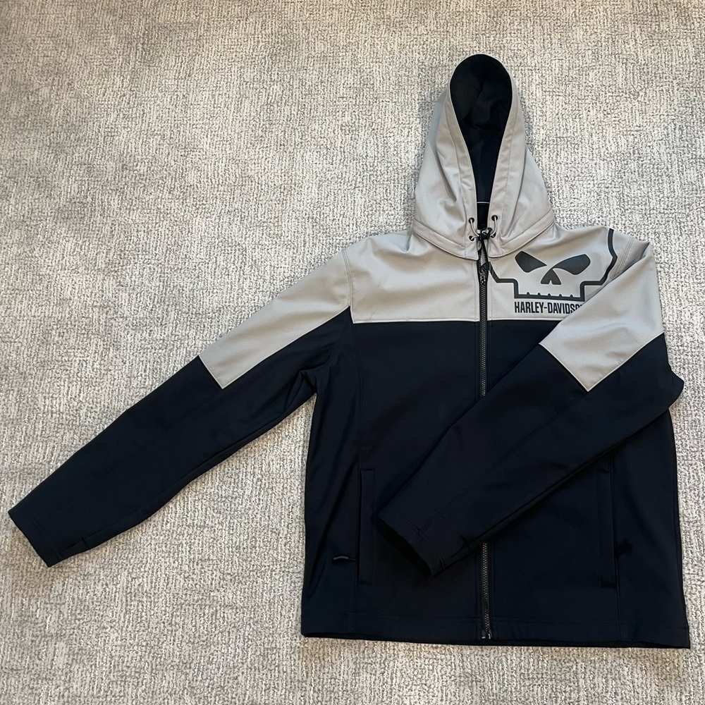 NWOT - HD - Willie G Skull Water Repellent Softshell Jacket (Size: L) - Picture 8 of 14